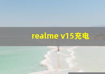 realme v15充电